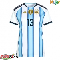 Camiseta Argentina Cristian Romero #13 Primera Equipación para mujer Mundial 2026 manga corta